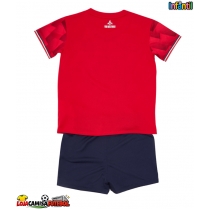 Camisa de Futebol Lille OSC Equipamento Principal Infantil 2025-26 Manga Curta (+ Calças curtas)